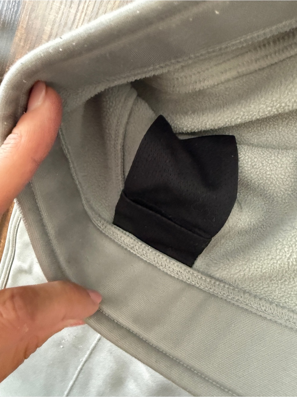 Nike Light Gray Track Pants with Straight Leg - Picture 9 of 10